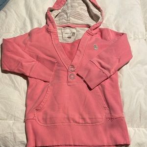 Abercrombie & Fitch Pink Three-Quarter Sleeve Hoodie Girls Size XL. (E)